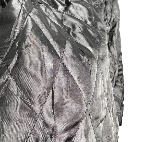 Shinestar Black Anorak Utility Long Line Zip Front Jacket Coat - Picture 4 of 11